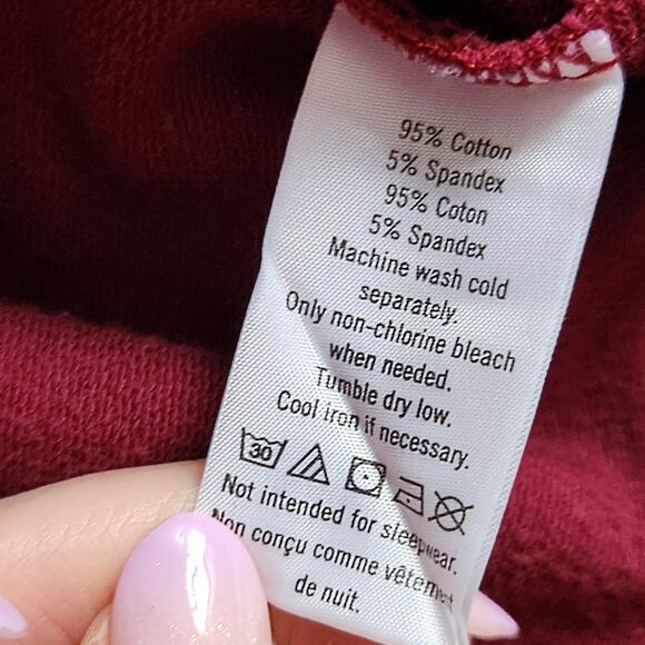 Janie and Jack Girls Burgundy Hooded Dress | French Terry Drop Waist | Size 5 - Picture 8 of 8